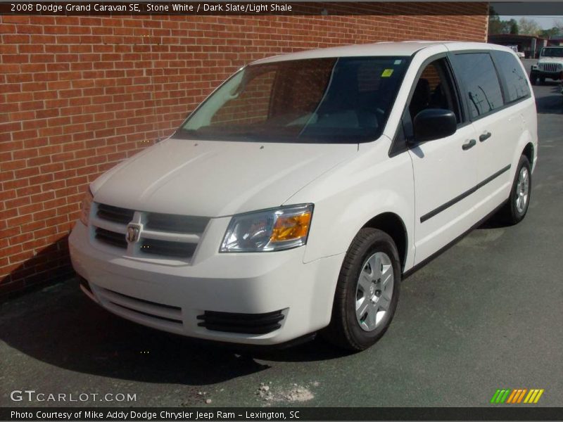 Stone White / Dark Slate/Light Shale 2008 Dodge Grand Caravan SE