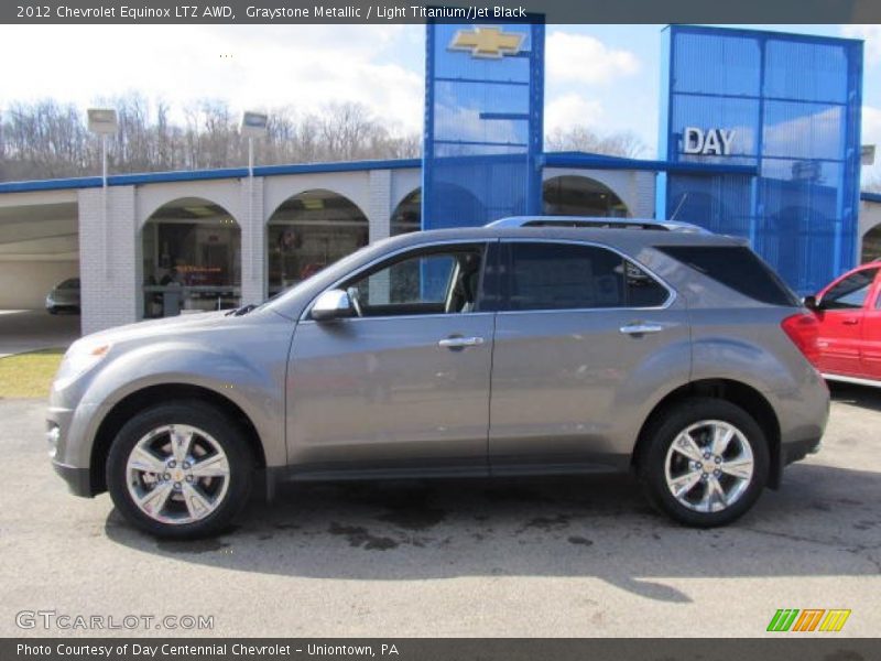 Graystone Metallic / Light Titanium/Jet Black 2012 Chevrolet Equinox LTZ AWD