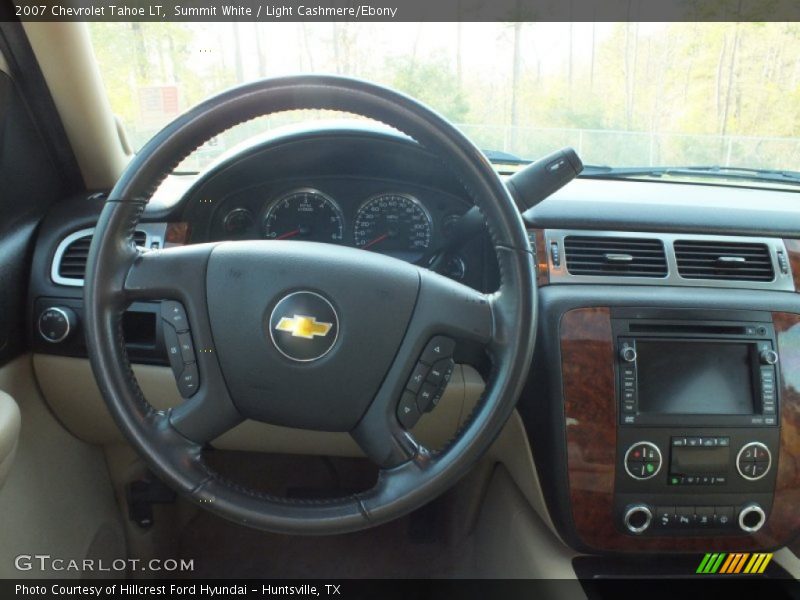 Summit White / Light Cashmere/Ebony 2007 Chevrolet Tahoe LT