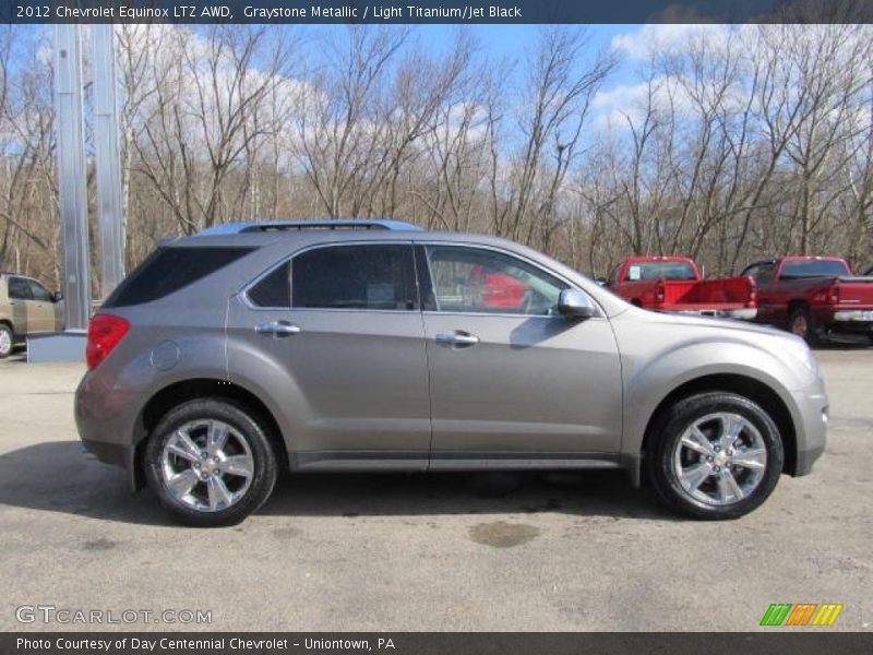 Graystone Metallic / Light Titanium/Jet Black 2012 Chevrolet Equinox LTZ AWD