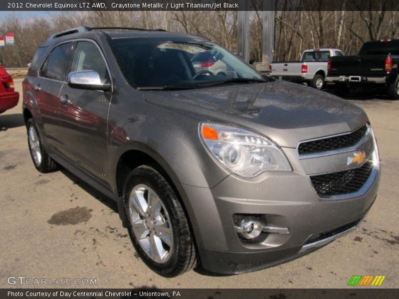 Graystone Metallic / Light Titanium/Jet Black 2012 Chevrolet Equinox LTZ AWD