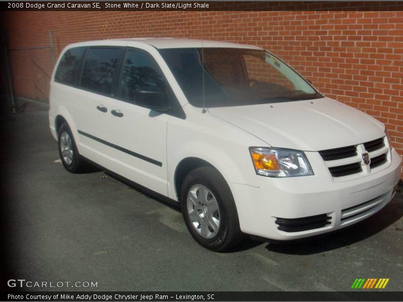 Stone White / Dark Slate/Light Shale 2008 Dodge Grand Caravan SE