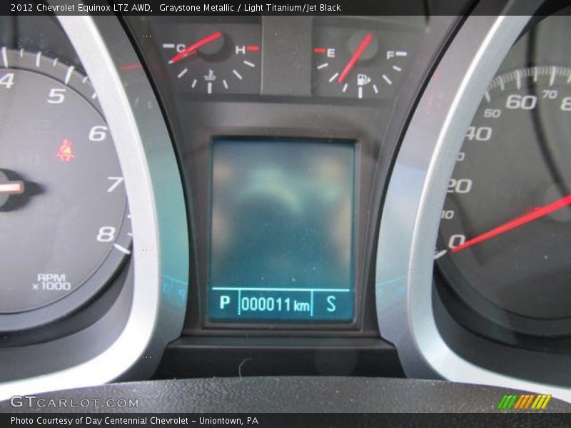 Graystone Metallic / Light Titanium/Jet Black 2012 Chevrolet Equinox LTZ AWD