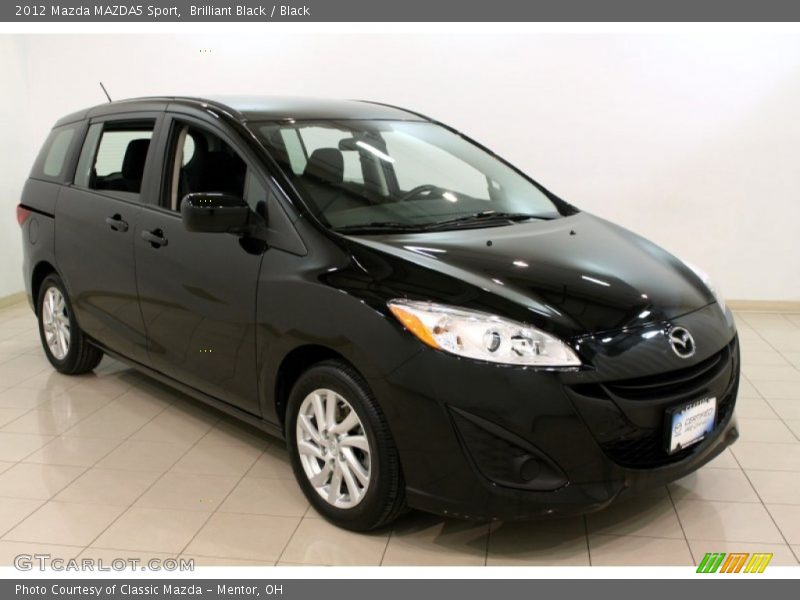 Brilliant Black / Black 2012 Mazda MAZDA5 Sport