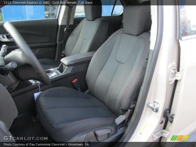 Gold Mist Metallic / Jet Black 2012 Chevrolet Equinox LS AWD