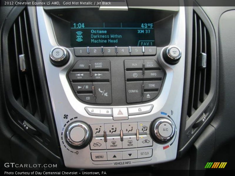 Controls of 2012 Equinox LS AWD
