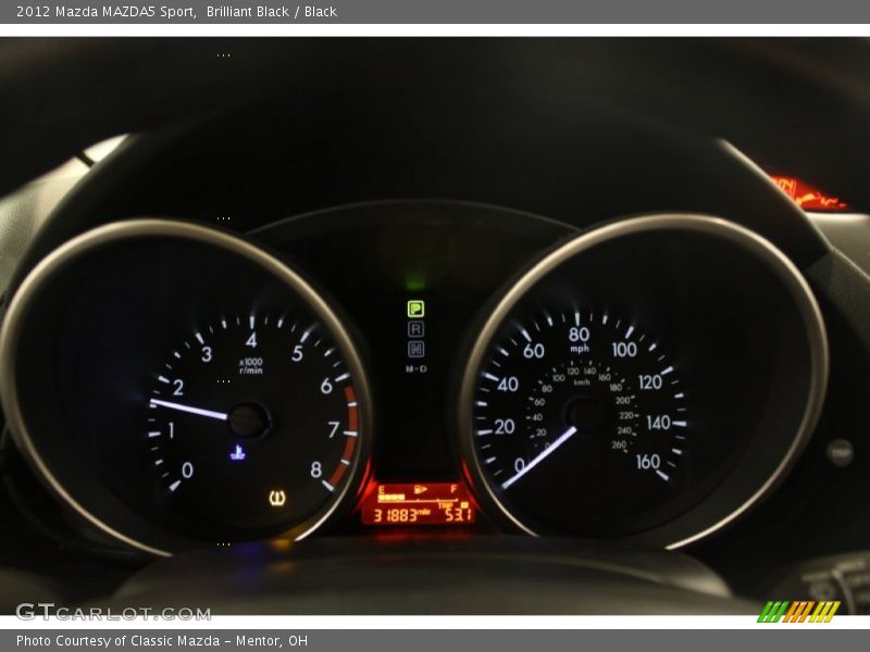 Brilliant Black / Black 2012 Mazda MAZDA5 Sport