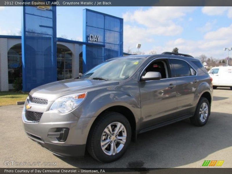 Graystone Metallic / Jet Black 2012 Chevrolet Equinox LT AWD