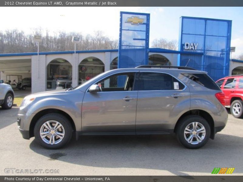 Graystone Metallic / Jet Black 2012 Chevrolet Equinox LT AWD