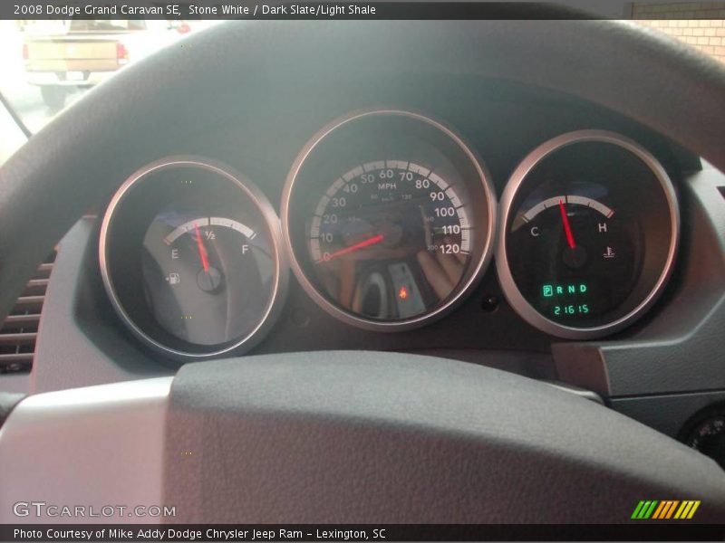Stone White / Dark Slate/Light Shale 2008 Dodge Grand Caravan SE