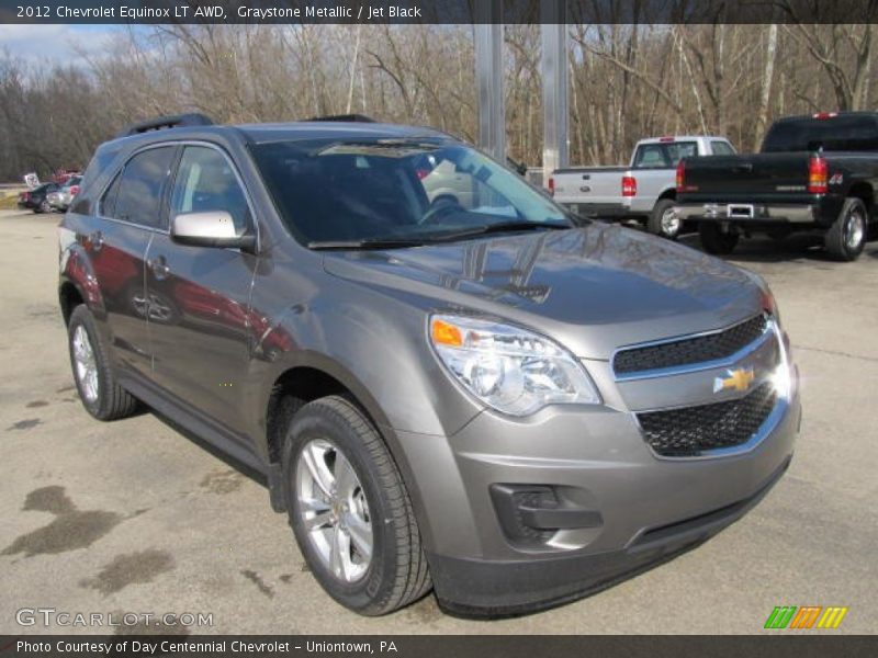 Graystone Metallic / Jet Black 2012 Chevrolet Equinox LT AWD