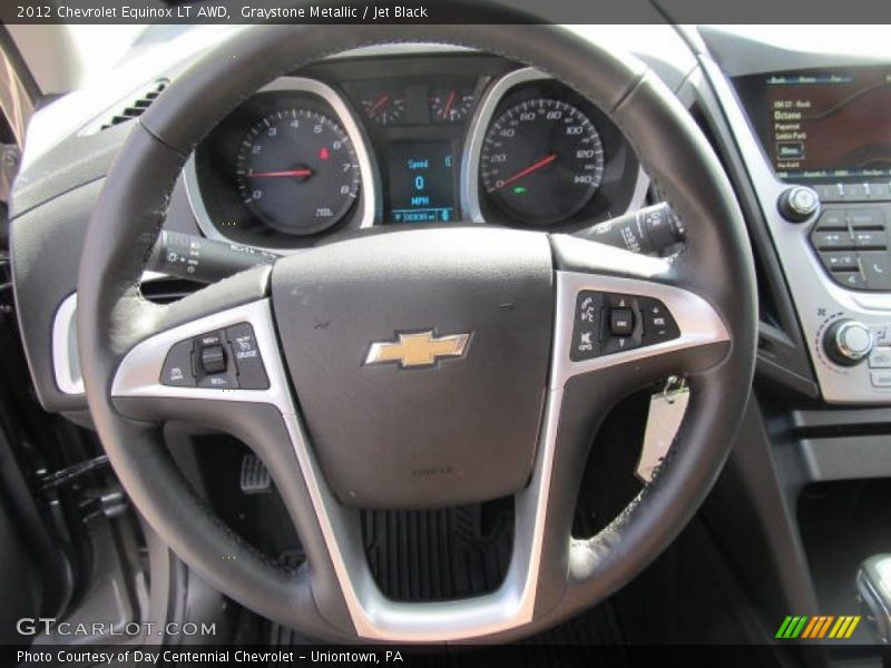Graystone Metallic / Jet Black 2012 Chevrolet Equinox LT AWD