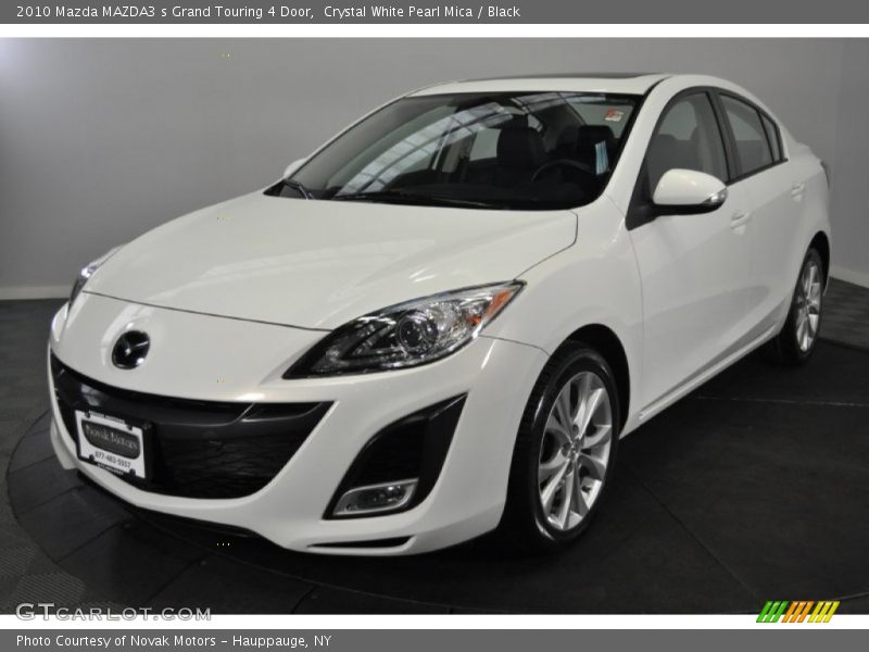Crystal White Pearl Mica / Black 2010 Mazda MAZDA3 s Grand Touring 4 Door