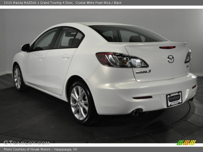 Crystal White Pearl Mica / Black 2010 Mazda MAZDA3 s Grand Touring 4 Door