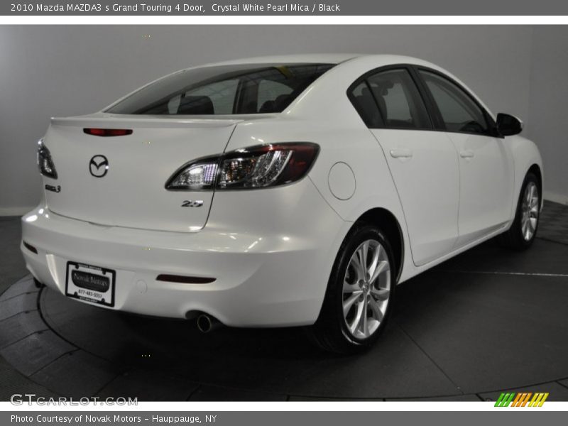 Crystal White Pearl Mica / Black 2010 Mazda MAZDA3 s Grand Touring 4 Door