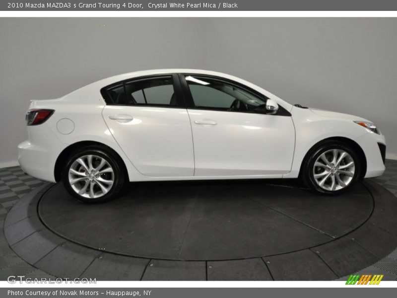 Crystal White Pearl Mica / Black 2010 Mazda MAZDA3 s Grand Touring 4 Door