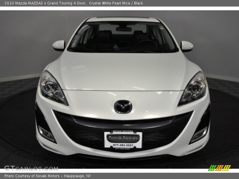 Crystal White Pearl Mica / Black 2010 Mazda MAZDA3 s Grand Touring 4 Door
