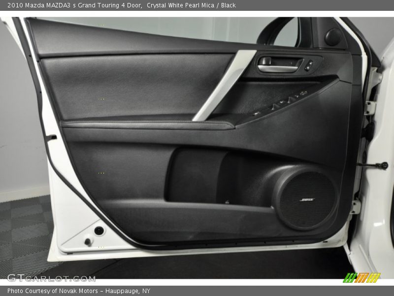 Crystal White Pearl Mica / Black 2010 Mazda MAZDA3 s Grand Touring 4 Door