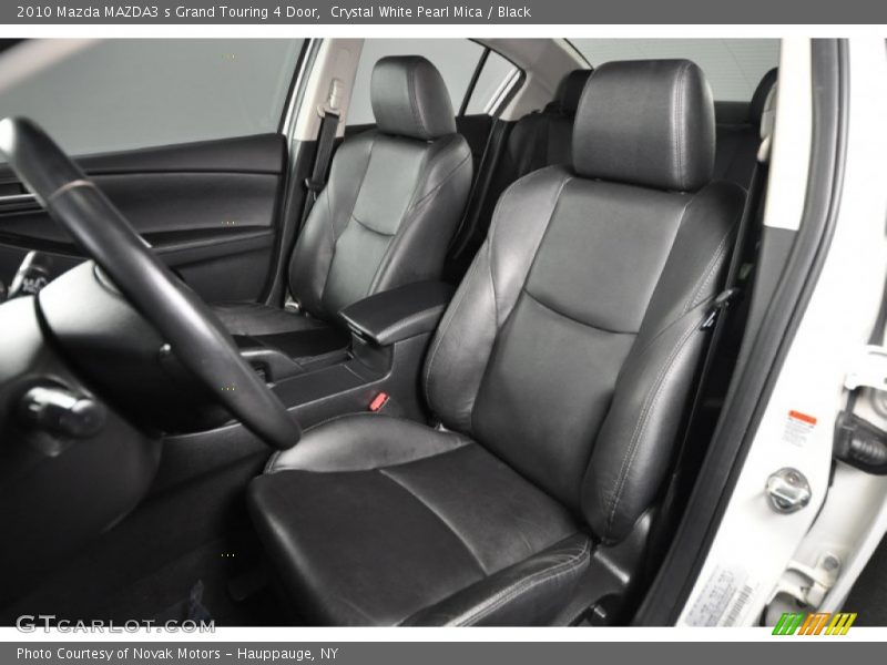 Crystal White Pearl Mica / Black 2010 Mazda MAZDA3 s Grand Touring 4 Door