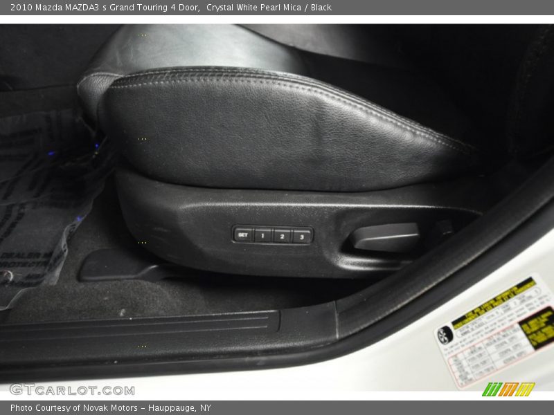 Crystal White Pearl Mica / Black 2010 Mazda MAZDA3 s Grand Touring 4 Door