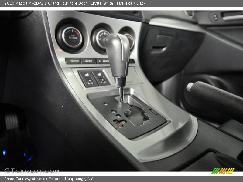 Crystal White Pearl Mica / Black 2010 Mazda MAZDA3 s Grand Touring 4 Door
