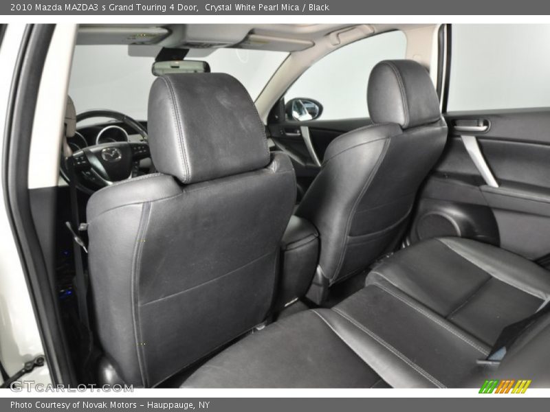 Crystal White Pearl Mica / Black 2010 Mazda MAZDA3 s Grand Touring 4 Door