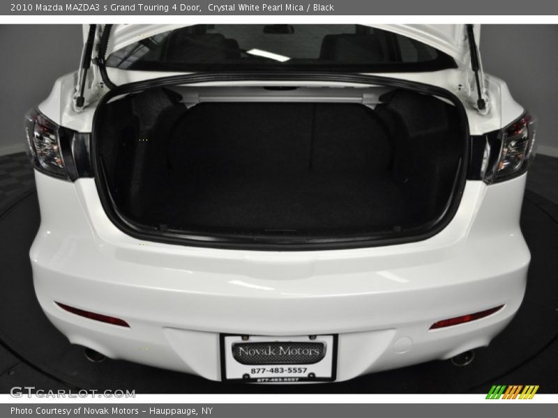 Crystal White Pearl Mica / Black 2010 Mazda MAZDA3 s Grand Touring 4 Door