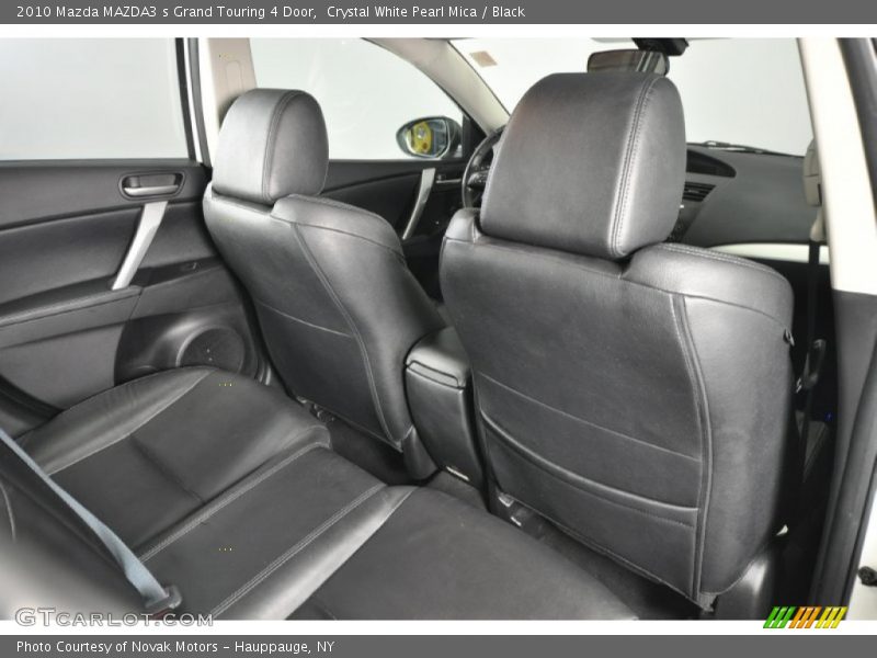 Crystal White Pearl Mica / Black 2010 Mazda MAZDA3 s Grand Touring 4 Door