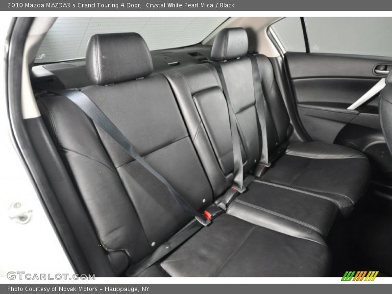 Crystal White Pearl Mica / Black 2010 Mazda MAZDA3 s Grand Touring 4 Door