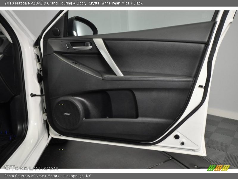 Crystal White Pearl Mica / Black 2010 Mazda MAZDA3 s Grand Touring 4 Door