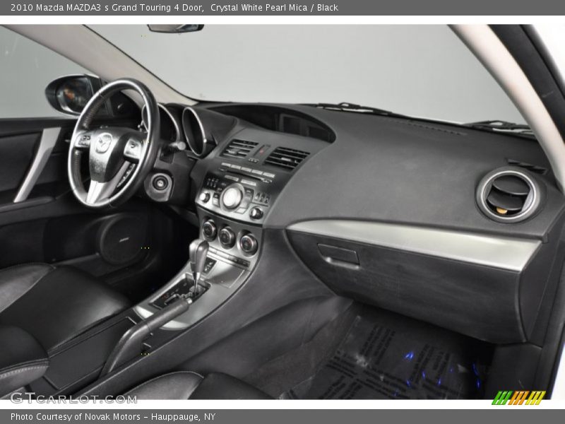 Crystal White Pearl Mica / Black 2010 Mazda MAZDA3 s Grand Touring 4 Door