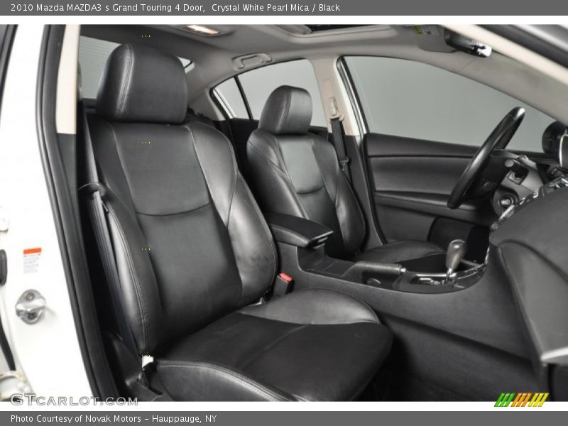 Crystal White Pearl Mica / Black 2010 Mazda MAZDA3 s Grand Touring 4 Door