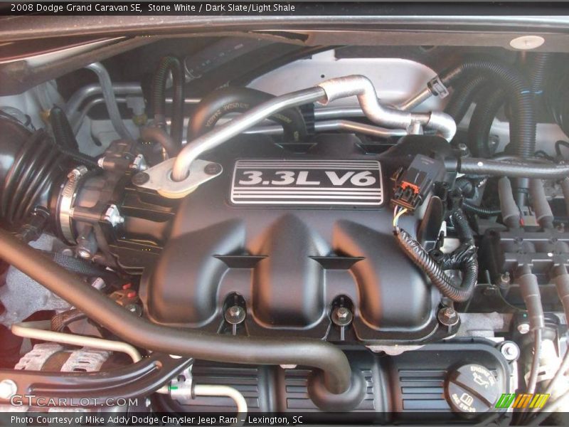 Stone White / Dark Slate/Light Shale 2008 Dodge Grand Caravan SE