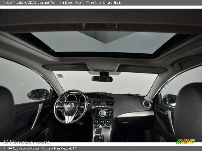 Crystal White Pearl Mica / Black 2010 Mazda MAZDA3 s Grand Touring 4 Door