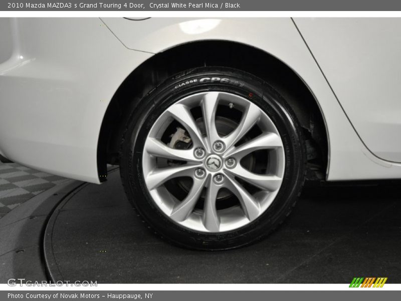 Crystal White Pearl Mica / Black 2010 Mazda MAZDA3 s Grand Touring 4 Door