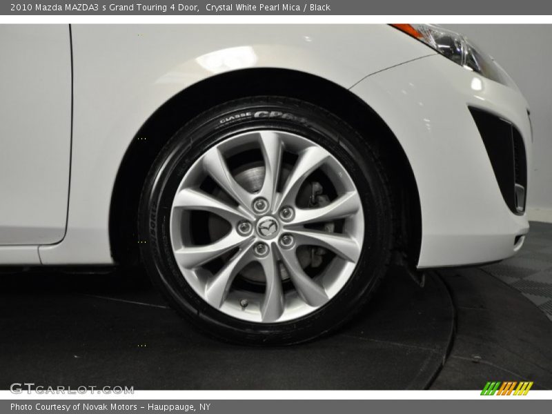 Crystal White Pearl Mica / Black 2010 Mazda MAZDA3 s Grand Touring 4 Door