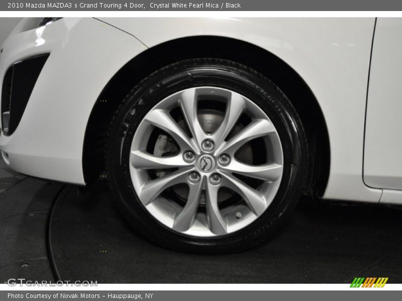 Crystal White Pearl Mica / Black 2010 Mazda MAZDA3 s Grand Touring 4 Door