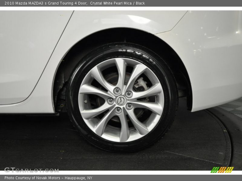 Crystal White Pearl Mica / Black 2010 Mazda MAZDA3 s Grand Touring 4 Door