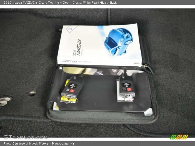 Crystal White Pearl Mica / Black 2010 Mazda MAZDA3 s Grand Touring 4 Door