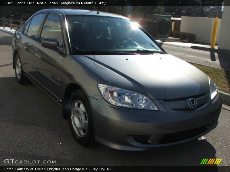 Magnesium Metallic / Gray 2005 Honda Civic Hybrid Sedan