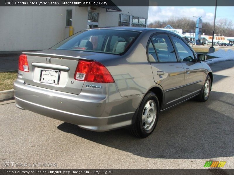 Magnesium Metallic / Gray 2005 Honda Civic Hybrid Sedan