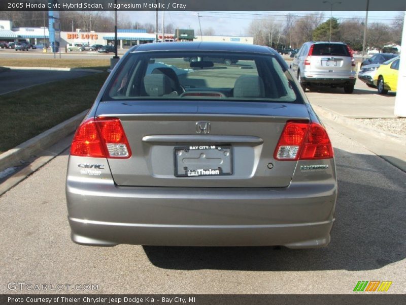 Magnesium Metallic / Gray 2005 Honda Civic Hybrid Sedan