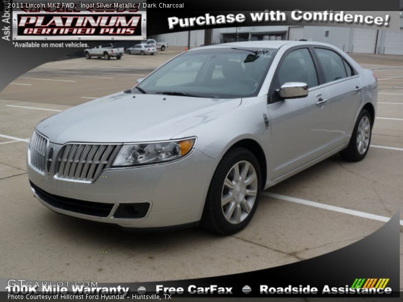 Ingot Silver Metallic / Dark Charcoal 2011 Lincoln MKZ FWD