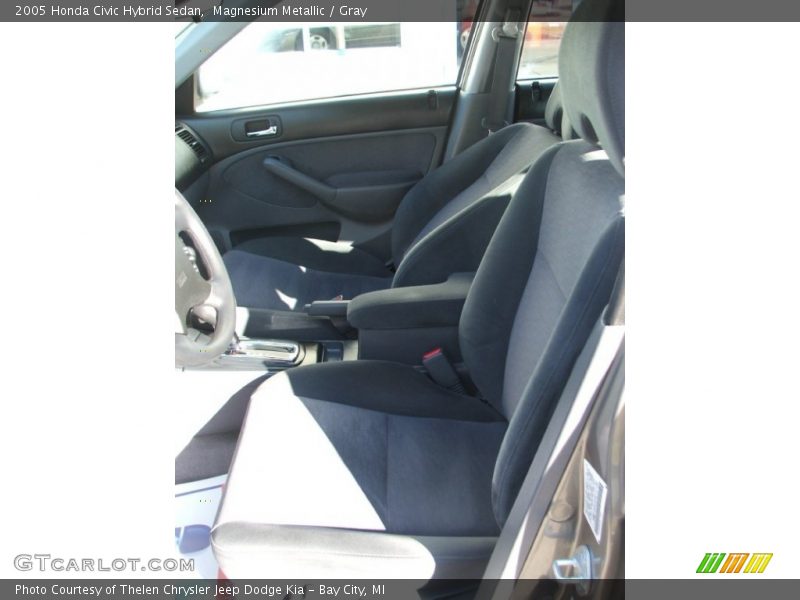 Magnesium Metallic / Gray 2005 Honda Civic Hybrid Sedan
