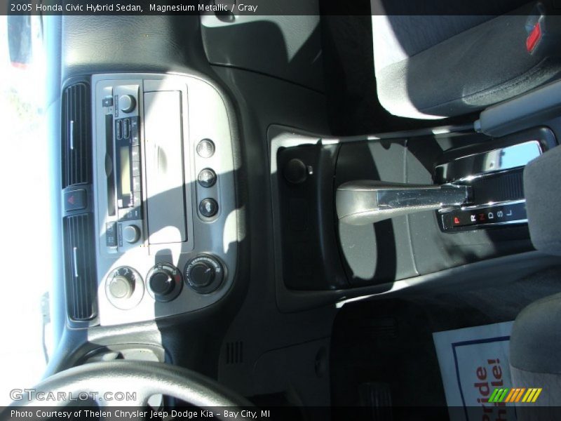 Magnesium Metallic / Gray 2005 Honda Civic Hybrid Sedan