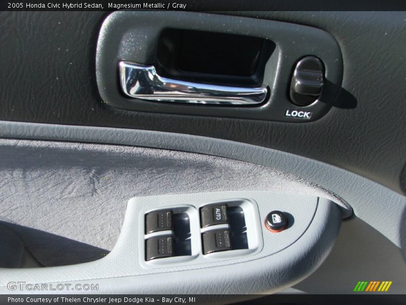 Magnesium Metallic / Gray 2005 Honda Civic Hybrid Sedan