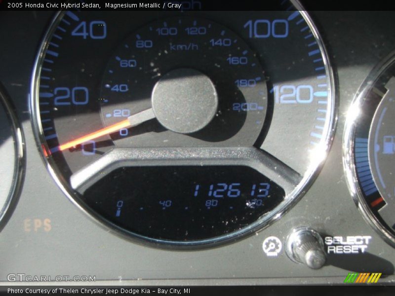 Magnesium Metallic / Gray 2005 Honda Civic Hybrid Sedan