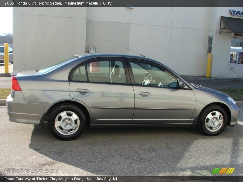 Magnesium Metallic / Gray 2005 Honda Civic Hybrid Sedan
