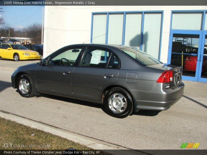 Magnesium Metallic / Gray 2005 Honda Civic Hybrid Sedan