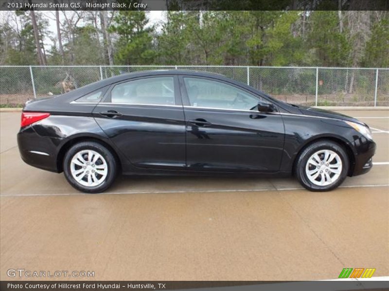 Midnight Black / Gray 2011 Hyundai Sonata GLS